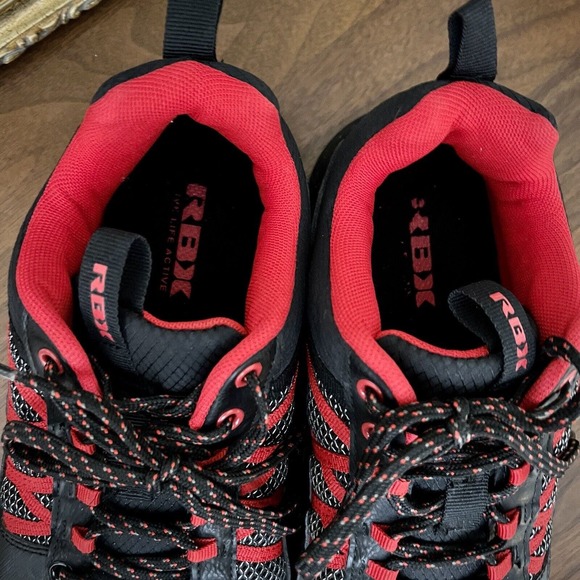 REEBOK CLASSIC HITCH2 LACE-UP SNEAKERS TRAINERS MEN SHOES BLACK/RED SIZE 10 - Picture 8 of 9